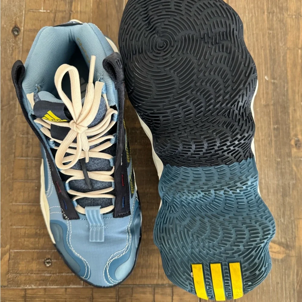 Women's adidas Exhibit B Candace Parker Mid Top Basketball Shoes GZ2375 Blue - Picture 6 of 10